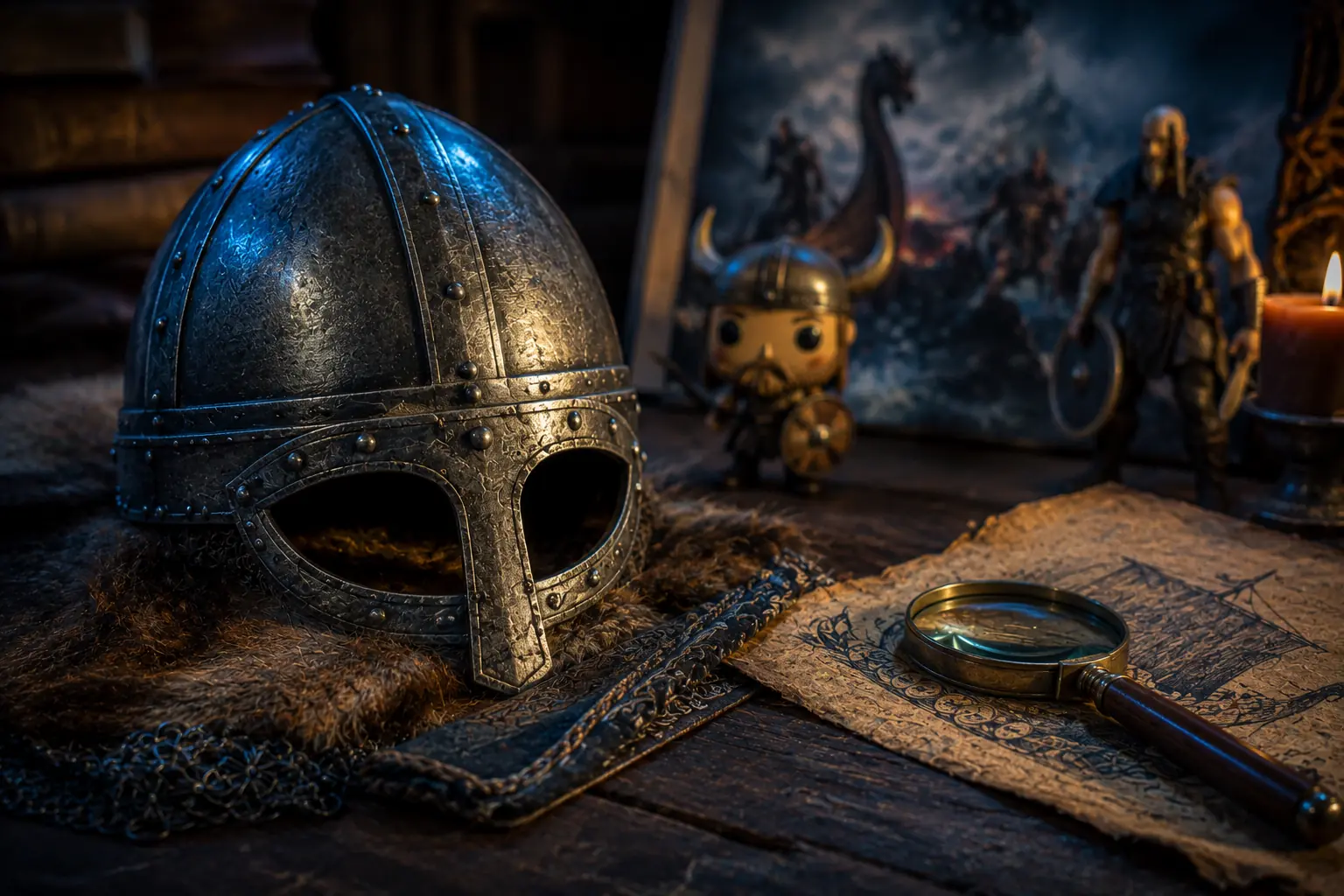 Wikingerhelm ohne Hörner als Faktencheck zu Wikinger Mythen